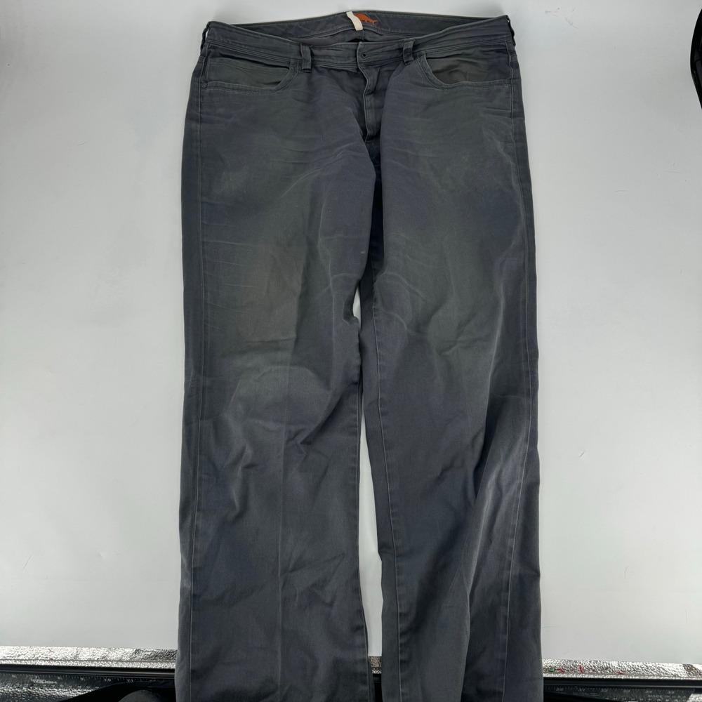 Tommy‎ Bahama Boracay Pants Mens 38x34 Charcoal Gray Pima Cotton Stretch Chinos
